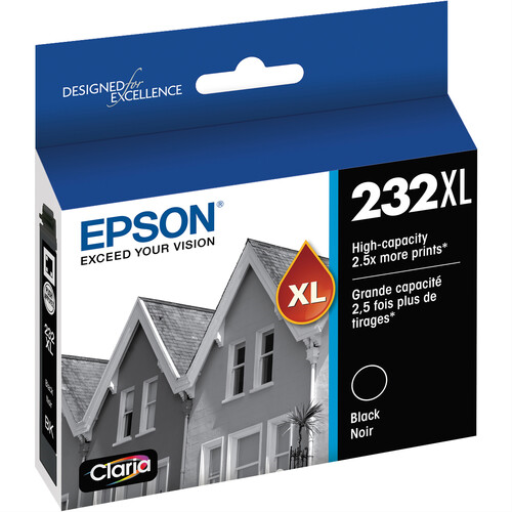 T232XL120-S Epson T232 Black Ink Cartridge, High Capacity wi