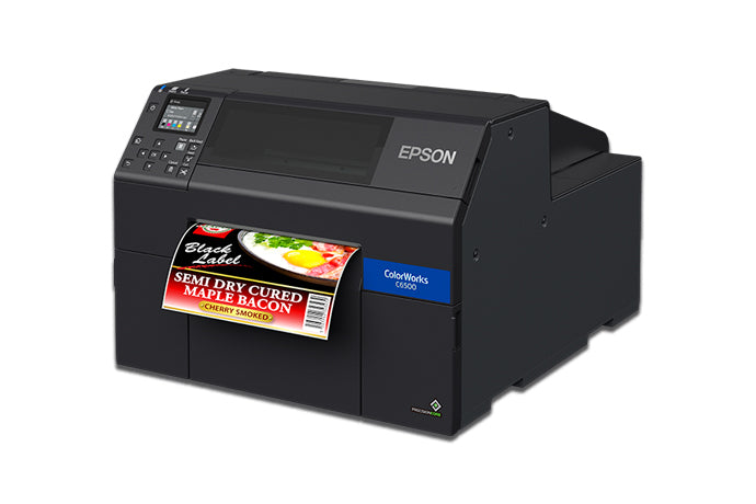 Imprimante d'étiquettes à jet d'encre couleur mate ColorWorks CW-C6500A avec coupe-papier automatique